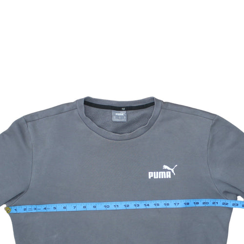Puma Men's Grey Crew Neck Pullover Sweatshirt Size M