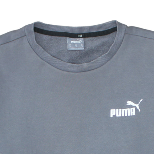 Puma Men's Grey Crew Neck Pullover Sweatshirt Size M