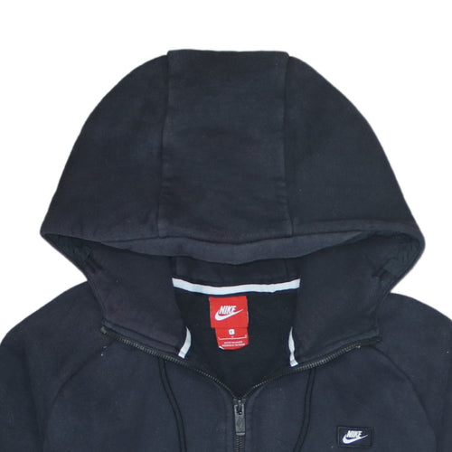 Nike Men's Black Full Zip Hoodie Size L Fleece Sweatshirt