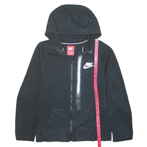 Nike Boys Black Full Zip Fleece Hoodie XL 13-15 Years Sportswear
