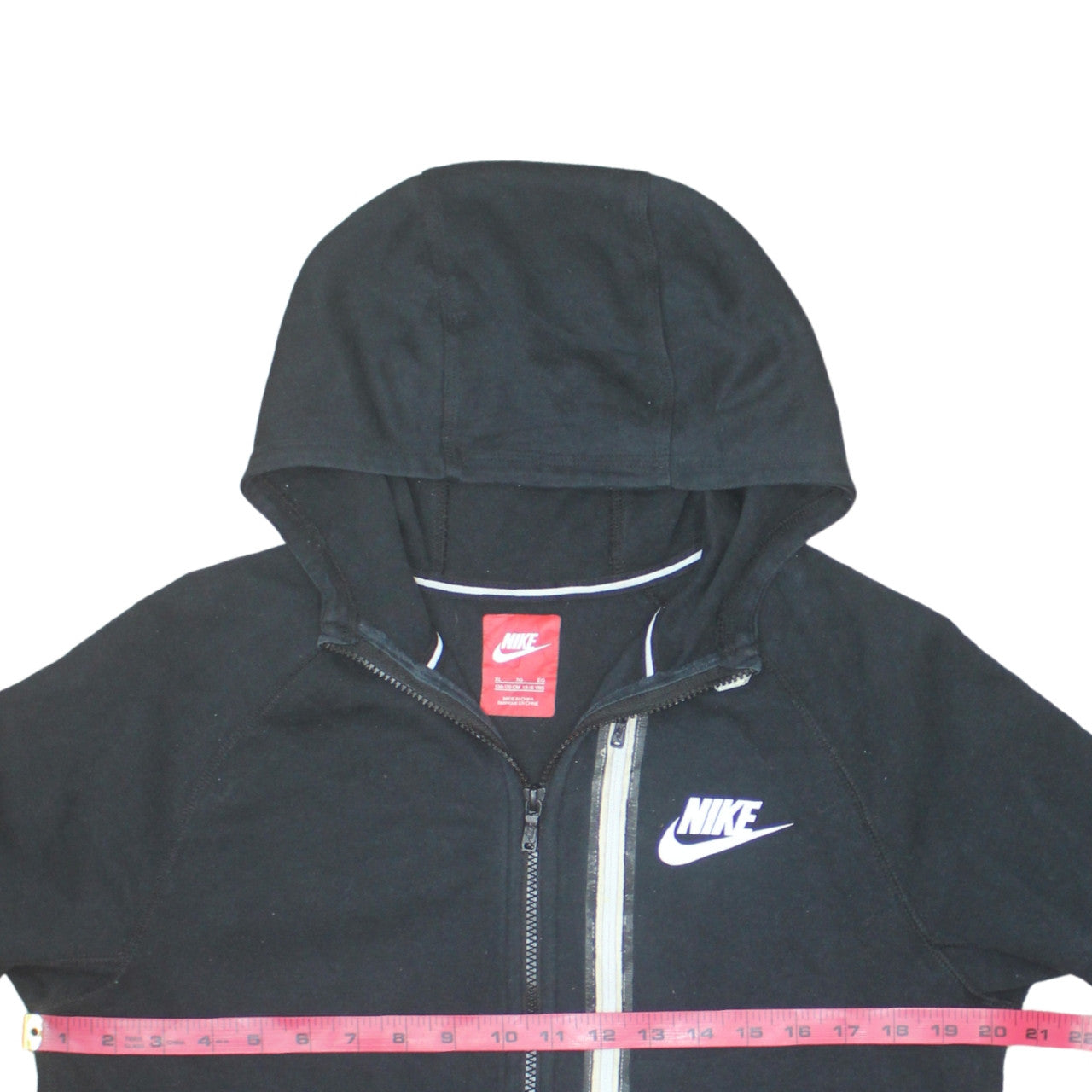 Nike Boys Black Full Zip Fleece Hoodie XL 13-15 Years Sportswear