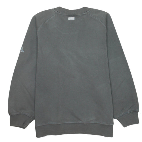 Adidas Boys Grey Pullover Sweatshirt 10-11 Years Crew Neck Logo Fleece