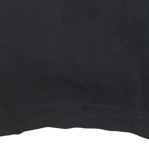 Adidas Women Black Crew Neck Long Sleeve Pullover Sweatshirt UK 10
