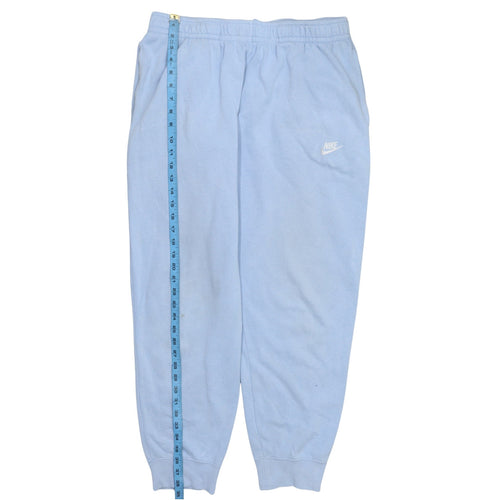 Nike Women Blue XL Jogger Sweatpants Elastic Waist Fleece Tapered Fit