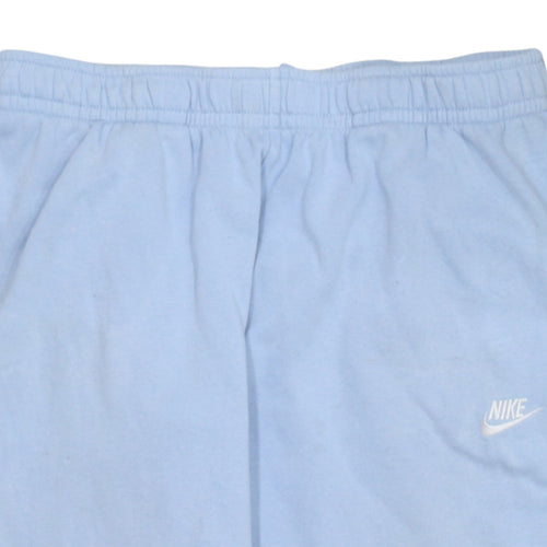 Nike Women Blue XL Jogger Sweatpants Elastic Waist Fleece Tapered Fit