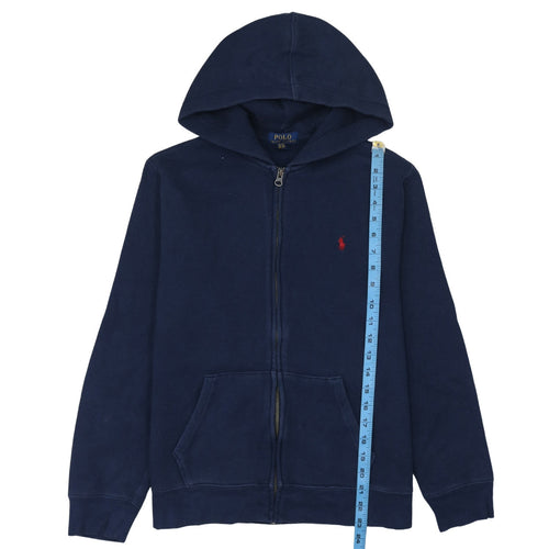 Polo Ralph Lauren Women's Navy Full Zip Hoodie XL Cotton Blend