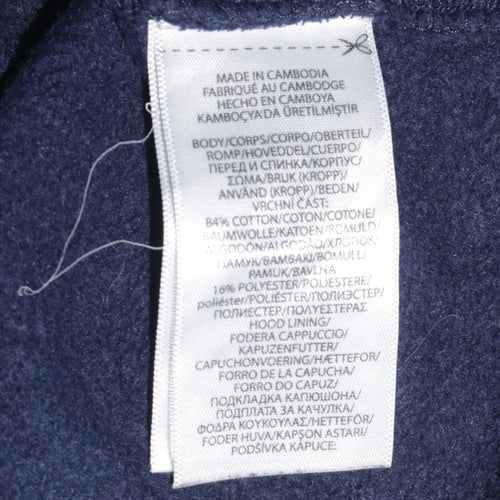 Polo Ralph Lauren Women's Navy Full Zip Hoodie XL Cotton Blend