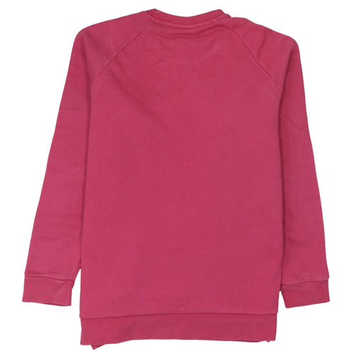 Adidas Mens Pink Crew Neck Pullover Sweatshirt M Cotton Casual