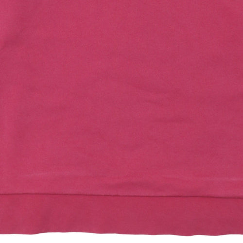 Adidas Mens Pink Crew Neck Pullover Sweatshirt M Cotton Casual