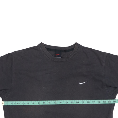 Nike Men's Black Cotton Crew Neck Short Sleeve Sports T-Shirt M