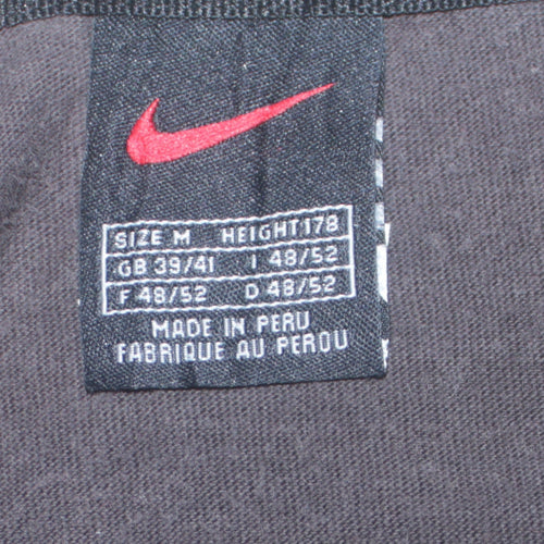 Nike Men's Black Cotton Crew Neck Short Sleeve Sports T-Shirt M