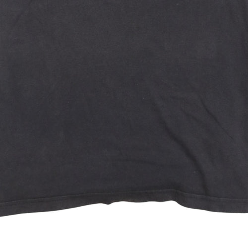 Nike Men's Black Cotton Crew Neck Short Sleeve Sports T-Shirt M