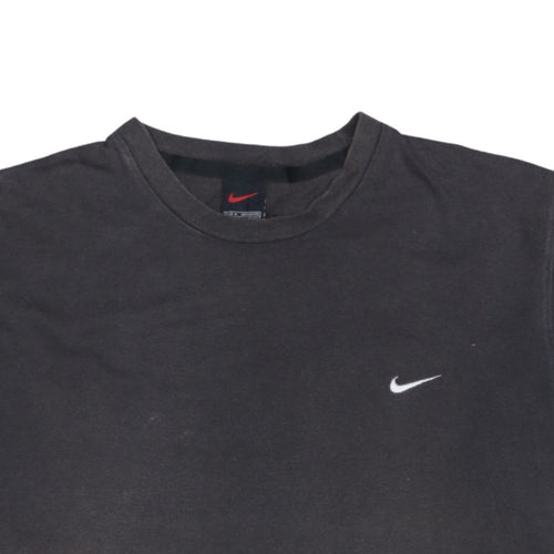 Nike Men's Black Cotton Crew Neck Short Sleeve Sports T-Shirt M