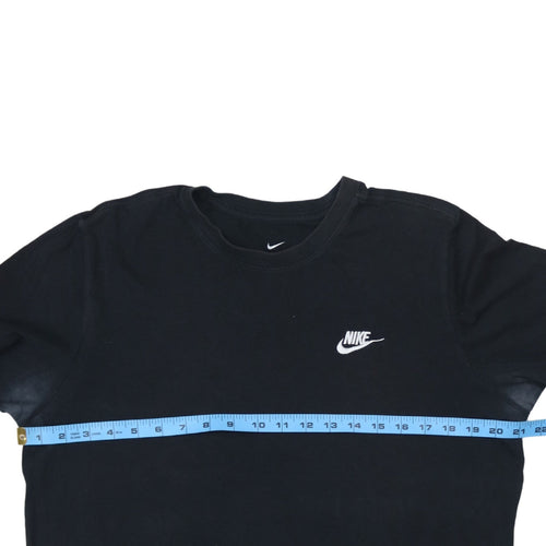 Nike Men's Black Crew Neck Short Sleeve Cotton T-Shirt Size M