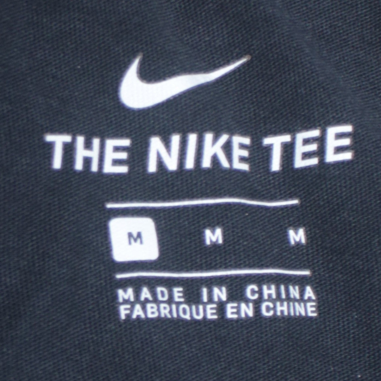 Nike Men's Black Crew Neck Short Sleeve Cotton T-Shirt Size M