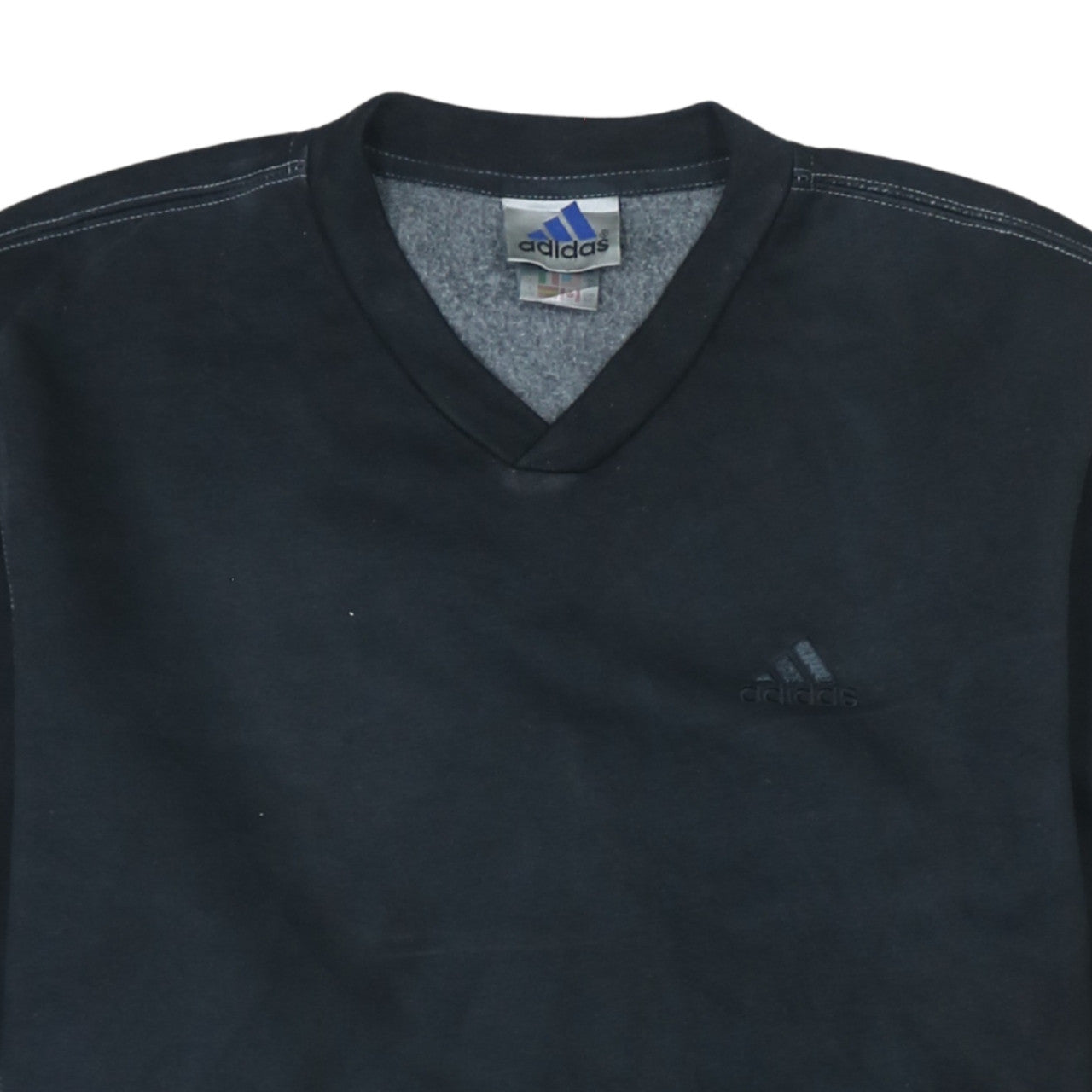 Adidas Men's Black V-Neck Pullover Sweatshirt Size L