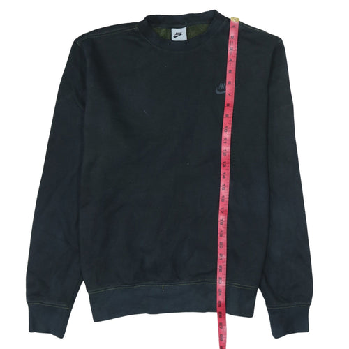 Nike Men’s Black Crew Neck Fleece Sweatshirt Size M Regular Fit