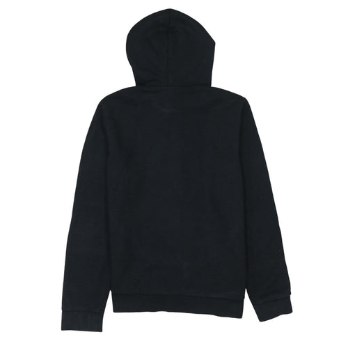 Adidas Womens Black Pullover Hoodie Size M 12-14 Logo Print