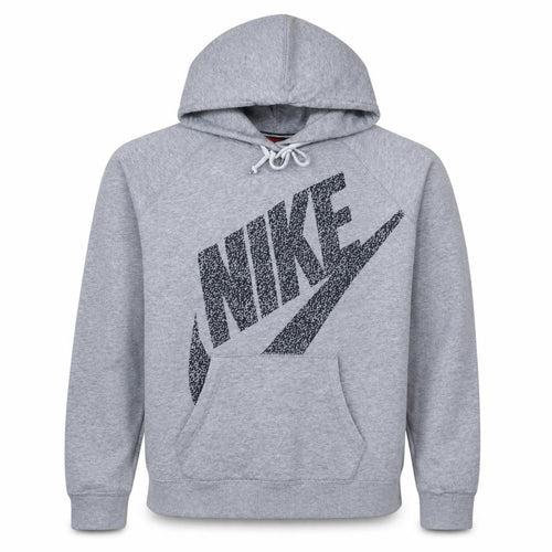 Nike Men's Grey Pullover Hoodie L Logo Graphic Sportswear