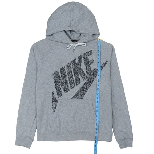 Nike Men's Grey Pullover Hoodie L Logo Graphic Sportswear