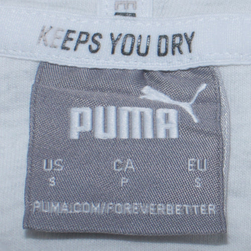 Puma Women Light Grey Pullover Hoodie Small Keeps You Dry