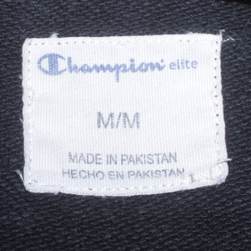 Champion Men's Black Pullover Sweatshirt Size M Embroidered Logo