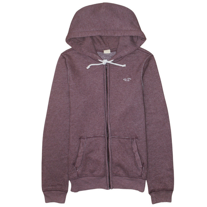 Hollister Men’s Purple Full Zip Hoodie Size S Classic Logo Fleece