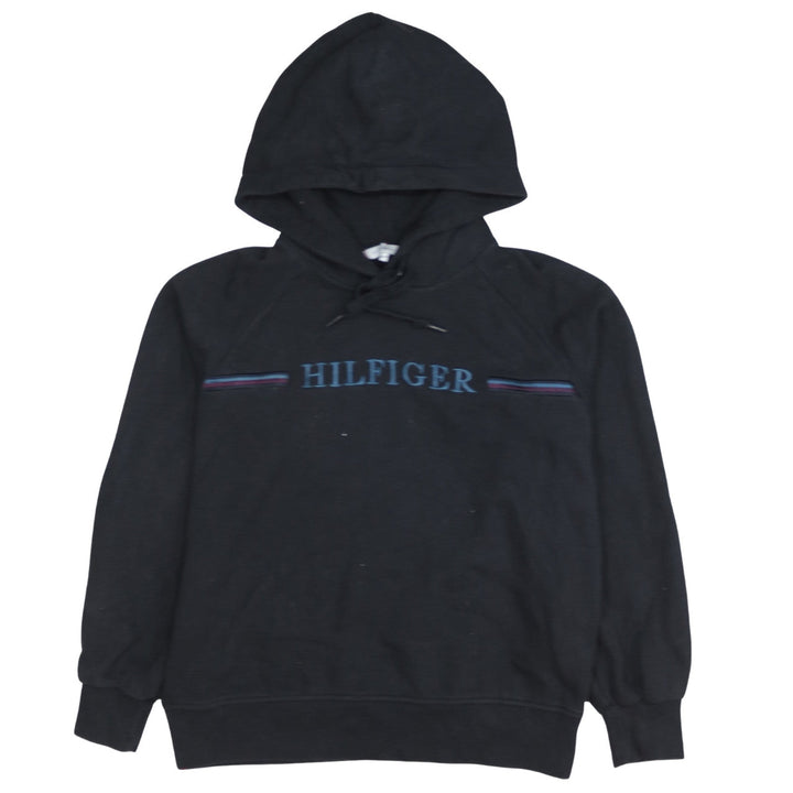 Tommy Hilfiger Men's Black XS Pullover Hoodie Embroidered Logo
