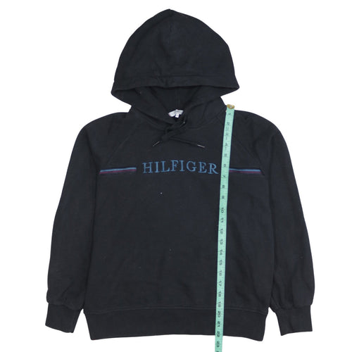 Tommy Hilfiger Men's Black XS Pullover Hoodie Embroidered Logo