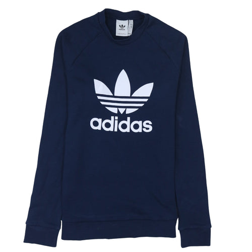 Adidas Men’s Blue Crew Neck Pullover Sweatshirt Size S