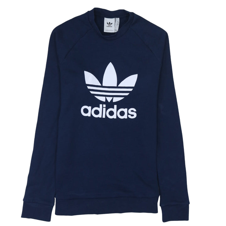 Adidas Men’s Blue Crew Neck Pullover Sweatshirt Size S