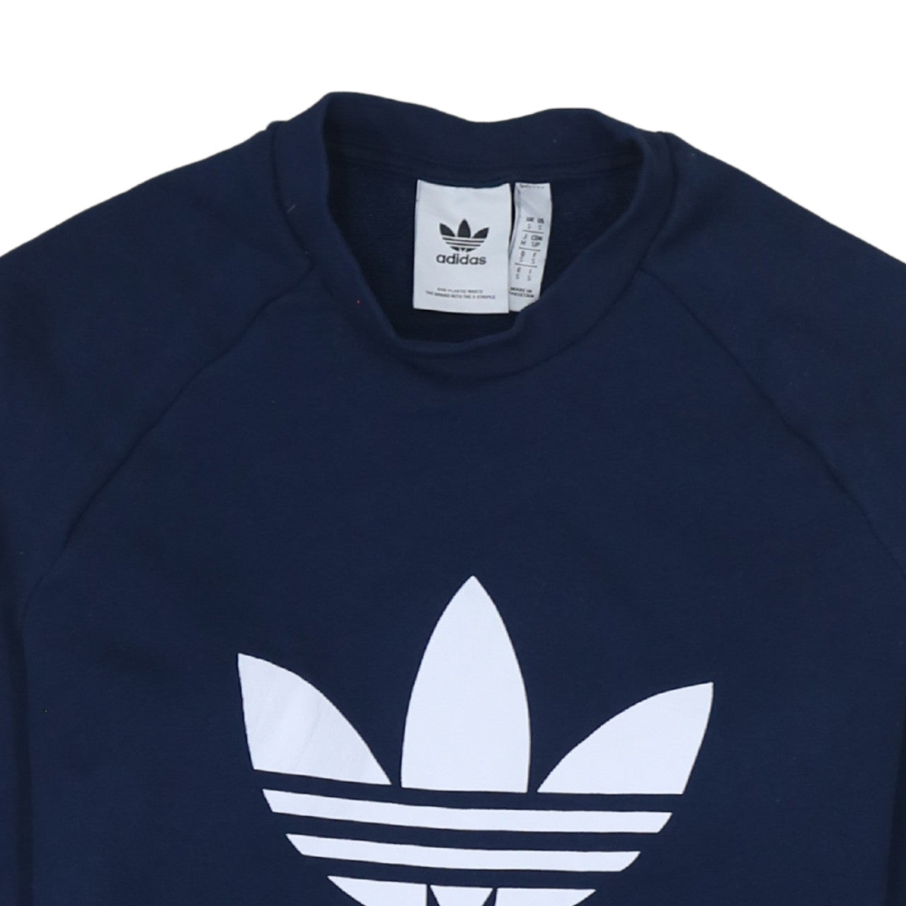 Adidas Men’s Blue Crew Neck Pullover Sweatshirt Size S
