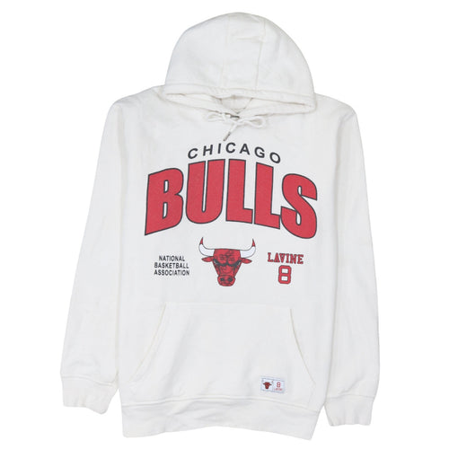 Primark NBA Men’s White 2XL Pullover Hoodie Chicago Bulls Logo Sweatshirt