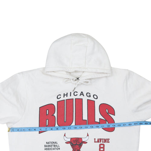 Primark NBA Men’s White 2XL Pullover Hoodie Chicago Bulls Logo Sweatshirt