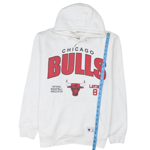 Primark NBA Men’s White 2XL Pullover Hoodie Chicago Bulls Logo Sweatshirt