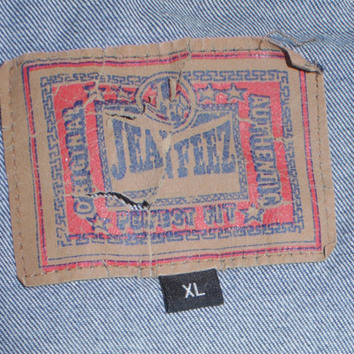 Jean FieZ Men's Blue Denim Button Jacket XL Classic Style