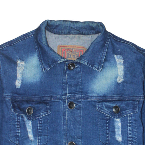 Jean FieZ Men's Blue Denim Button Jacket XL Classic Style