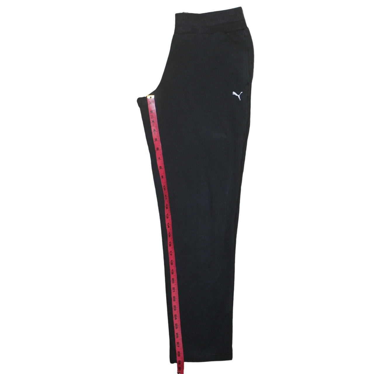 Puma Womens Black Medium Jogger Sweatpants Elastic Waist Activewear