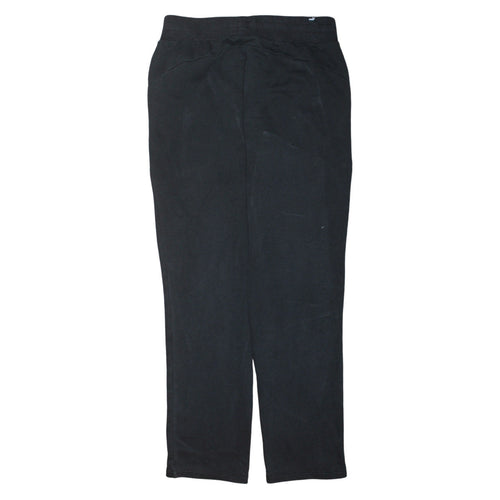 Puma Womens Black Medium Jogger Sweatpants Elastic Waist Activewear