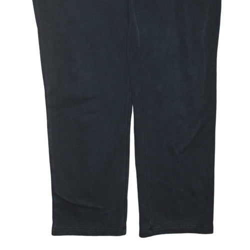 Puma Womens Black Medium Jogger Sweatpants Elastic Waist Activewear