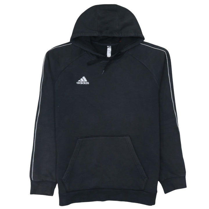 Adidas Men's Black Pullover Hoodie L Sports Fleece Sweatshirt