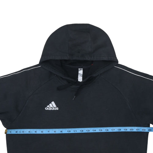 Adidas Men's Black Pullover Hoodie L Sports Fleece Sweatshirt