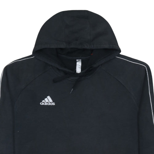 Adidas Men's Black Pullover Hoodie L Sports Fleece Sweatshirt