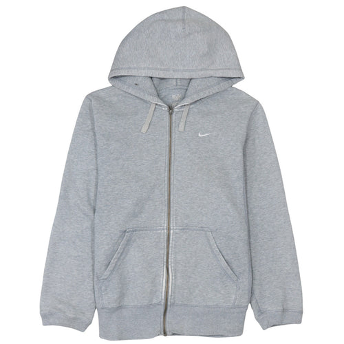Nike Men's Grey Full Zip Hoodie Medium Athletic Dept Cotton Blend