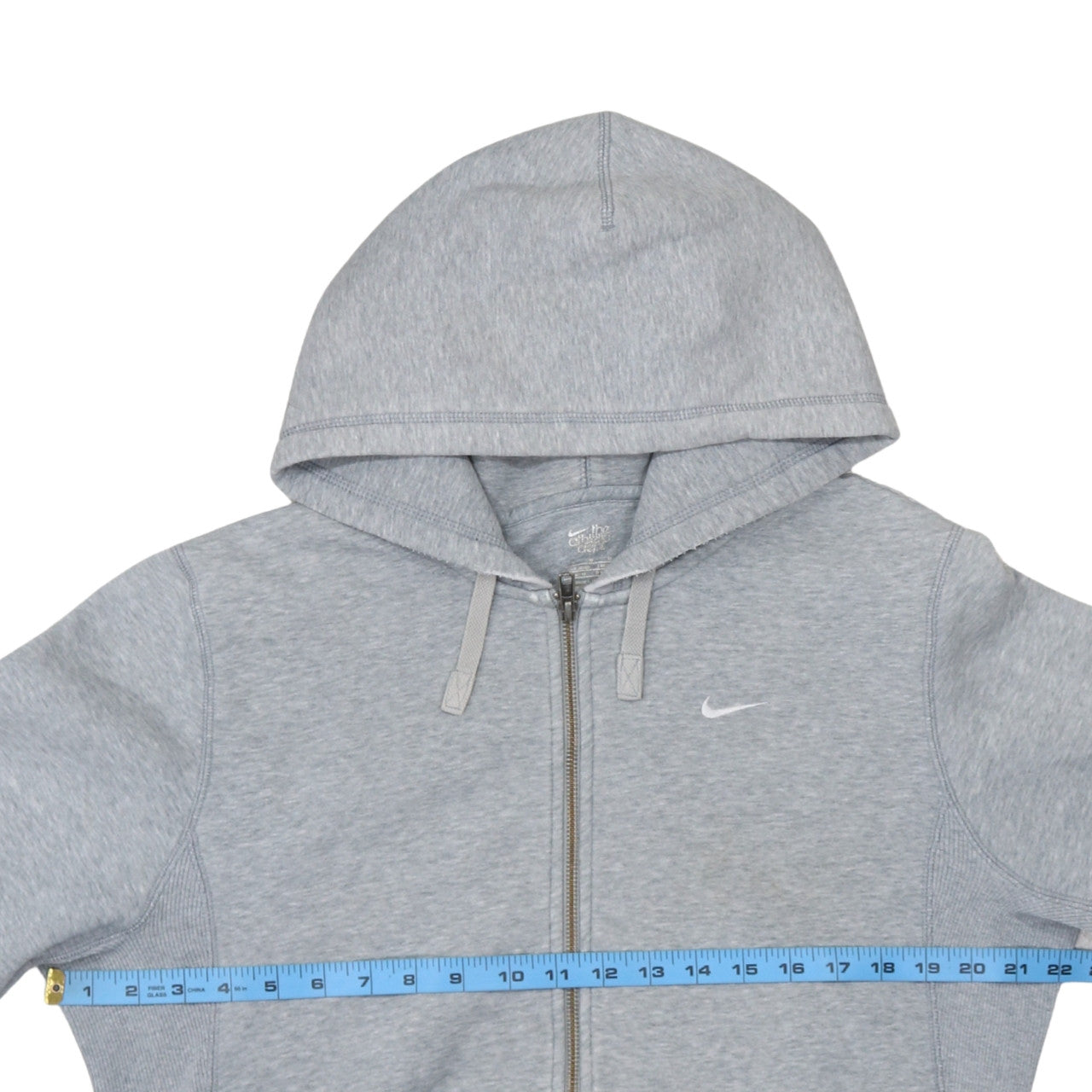Nike Men's Grey Full Zip Hoodie Medium Athletic Dept Cotton Blend