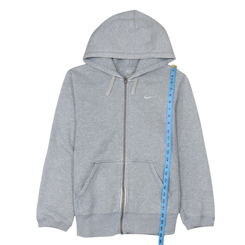 Nike Men's Grey Full Zip Hoodie Medium Athletic Dept Cotton Blend