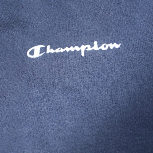 Champion Men’s Blue L Track Jacket Full Zip Fleece Sportswear