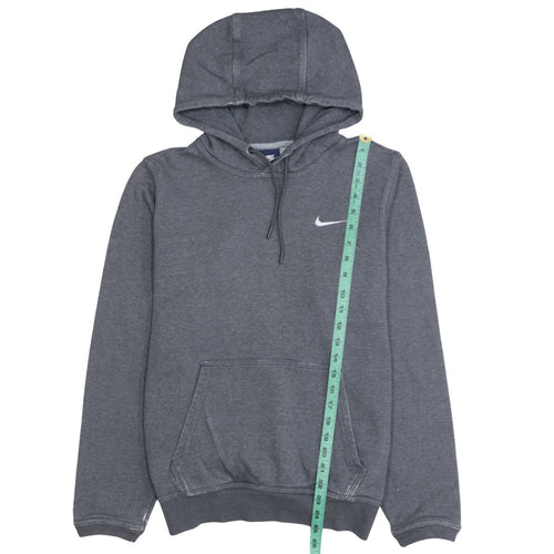 Nike Men's Grey Pullover Hoodie Small Logo Fleece Sweatshirt