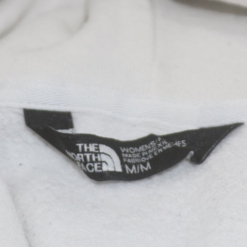 The North Face Women's White Pullover Hoodie M Cotton Blend
