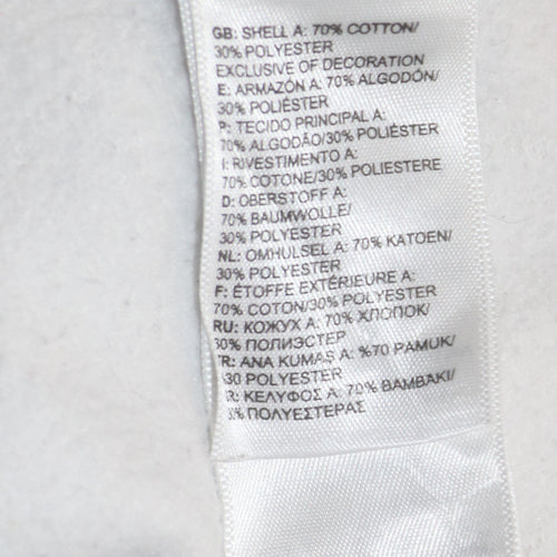 The North Face Women's White Pullover Hoodie M Cotton Blend